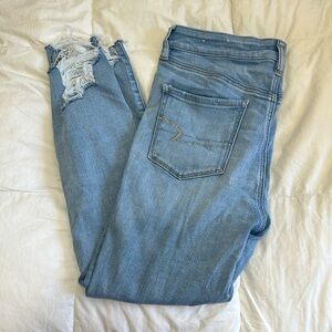 american eagle hi rise jegging